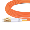 Cable de fibra óptica de 10 m (33 pies) dúplex OM1 multimodo LC UPC a ST UPC PVC (OFNR)