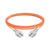 Cable de fibra óptica de 5 m (16 pies) dúplex OM2 multimodo SC UPC a SC UPC PVC (OFNR)