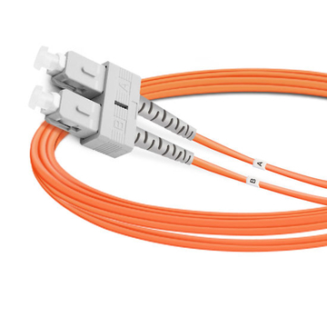 Дуплексный многомодовый SC UPC на SC UPC PVC (OFNR) оптоволоконный кабель длиной 2 м (7 фута) OM1