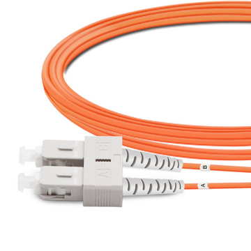 Câble à fibre optique duplex OM2 multimode SC UPC vers SC UPC PVC (OFNR) de 7 m (1 pi)