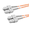 Cable de fibra óptica de 3 m (10 pies) dúplex OM1 multimodo SC UPC a SC UPC PVC (OFNR)