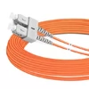 Câble à fibre optique duplex OM15 multimode SC UPC vers SC UPC PVC (OFNR) de 49 m (2 pi)