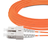 Cable de fibra óptica de 15 m (49 pies) dúplex OM2 multimodo SC UPC a SC UPC PVC (OFNR)