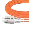 15m (49ft) Duplex OM2 Multimode SC UPC to SC UPC PVC (OFNR) Fiber Optic Cable