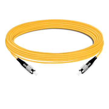 7m (23ft) Simplex OS2 Single Mode FC UPC to FC UPC PVC (OFNR) Fiber Optic Cable