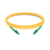 Cable de fibra óptica LC APC a LC APC de 5 m (16 pies) monomodo OS2 simplex PVC (OFNR)
