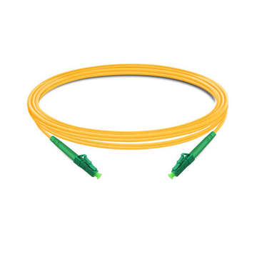 2m (7ft) Simplex OS2 Single Mode LC APC to LC APC PVC (OFNR) Fiber Optic Cable