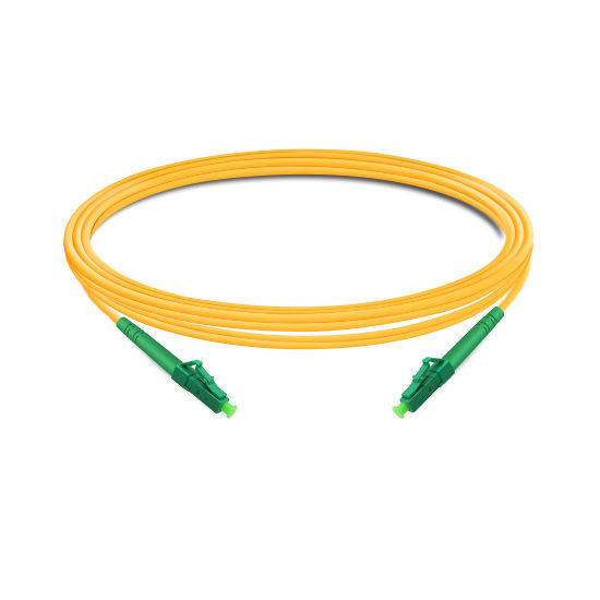 LC APC to LC APC Simplex OS2 SM PVC Fiber Optic Cable 3m | FiberMall