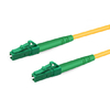 Cable de fibra óptica LC APC a LC APC de 1 m (3 pies) monomodo OS2 simplex PVC (OFNR)