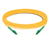 Cable de fibra óptica LC APC a LC APC de 10 m (33 pies) monomodo OS2 simplex PVC (OFNR)
