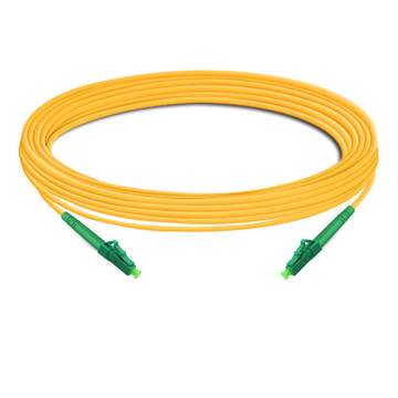 LC APC zu LC APC Simplex OS2 SM PVC-Glasfaserkabel 10 m | FiberMall
