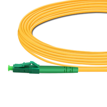 7m (23ft) Simplex OS2 Single Mode LC APC to LC APC PVC (OFNR) Fiber Optic Cable