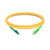 5m (16ft) Simplex OS2 Single Mode LC APC to SC APC PVC (OFNR) Fiber Optic Cable
