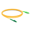 2 متر (7 أقدام) Simplex OS2 Single Mode LC APC to SC APC PVC (OFNR) Fiber Optic Cable