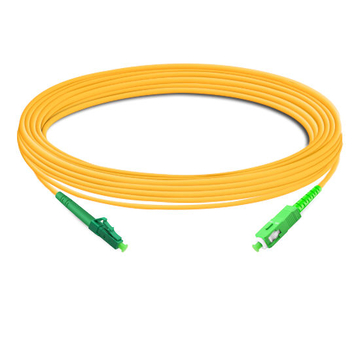 LC APC para SC APC Simplex OS2 SM PVC Fibra Óptica Cabo 10m | FiberMall