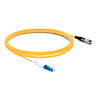Одномодовый LC UPC - FC UPC PVC (OFNR) оптоволоконный кабель 1 м (3 фута) Simplex OS2