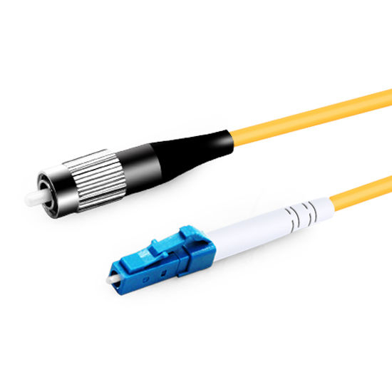 Simplex OS2 9/125 LC-FC Single Mode Fiber Optic Cable 5m | FiberMall