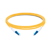 Cable de fibra óptica LC UPC a LC UPC PVC (OFNR) monomodo simplex OS1 de 3 m (2 pies)