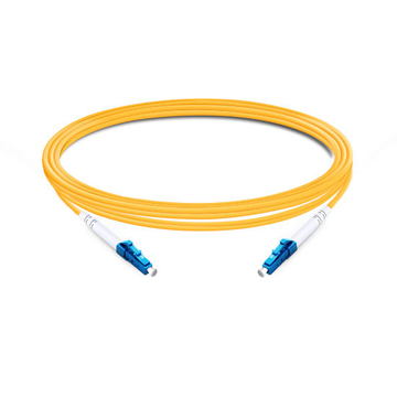 Câble fibre optique LC UPC à LC UPC PVC (OFNR) monomode 3 m (10 pi) Simplex  OS2