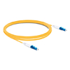 Câble fibre optique LC UPC à LC UPC PVC (OFNR) monomode 5 m (16 pi) Simplex OS2