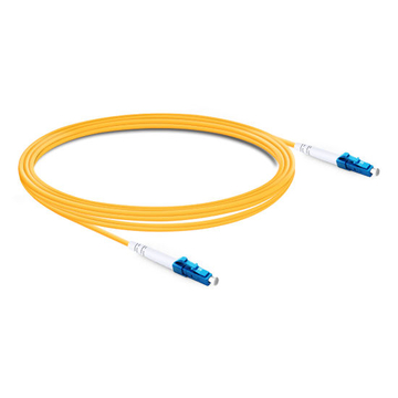 Câble fibre optique LC UPC à LC UPC PVC (OFNR) monomode 1 m (3 pi) Simplex OS2