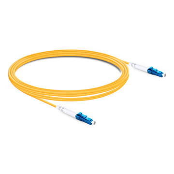 1m (3ft) Simplex OS2 Single Mode LC UPC to LC UPC PVC (OFNR) Fiber Optic Cable