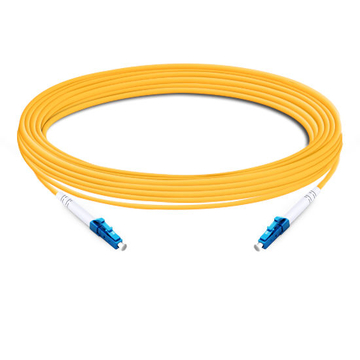 7m (23ft) Simplex OS2 Single Mode LC UPC to LC UPC PVC (OFNR) Fiber Optic Cable