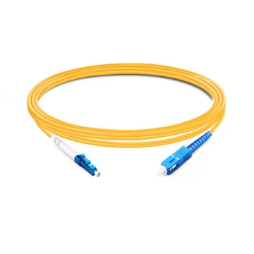 Одномодовый LC UPC - SC UPC PVC (OFNR) оптоволоконный кабель 1 м (3 фута) Simplex OS2
