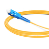 3m (10ft) Simplex OS2 Single Mode LC UPC to SC UPC PVC (OFNR) Fiber Optic Cable