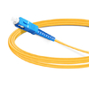 5m (16ft) Simplex OS2 Single Mode LC UPC to SC UPC PVC (OFNR) Fiber Optic Cable