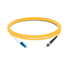 Cable de fibra óptica LC UPC a ST UPC PVC (OFNR) monomodo simplex OS2 de 7 m (2 pies)