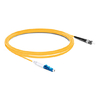 3m (10ft) Simplex OS2 Single Mode LC UPC to ST UPC PVC (OFNR) Fiber Optic Cable