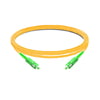 5m (16ft) Simplex OS2 Single Mode SC APC to SC APC PVC (OFNR) Fiber Optic Cable