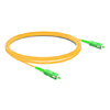 2m (7ft) Simplex OS2 Single Mode SC APC to SC APC PVC (OFNR) Fiber Optic Cable