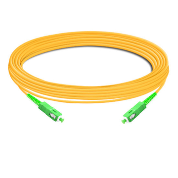 Câble Fibre Optique SC APC vers SC APC Simplex OS2 SM PVC 10m | FiberMall