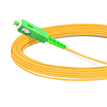 Câble fibre optique SC APC à SC APC PVC (OFNR) monomode Simplex OS10 de 33 m (2 pi)