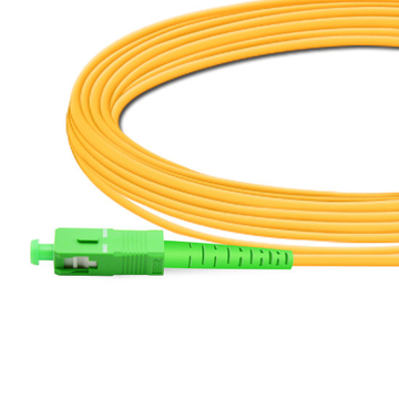 10m (33ft) Simplex OS2 Single Mode SC APC to SC APC PVC (OFNR) Fiber Optic Cable