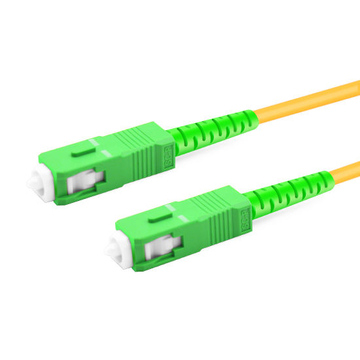 Câble fibre optique SC APC à SC APC PVC (OFNR) monomode Simplex OS7 de 23 m (2 pi)