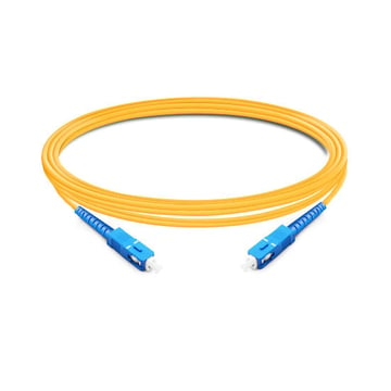 2m (7ft) Simplex OS2 Single Mode SC UPC to SC UPC PVC (OFNR) Fiber Optic Cable