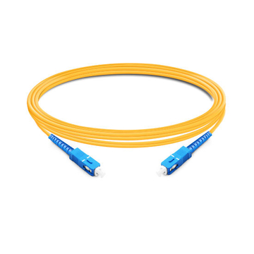 Cable de fibra óptica SC UPC a SC UPC LSZH monomodo simplex OS5 de 16 m (2 pies)