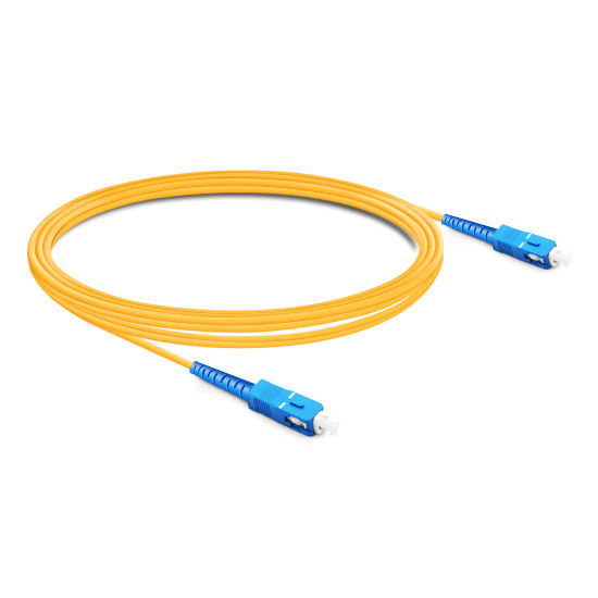 Simplex OS2 9/125 SC-SC Single Mode Fiber Optic Cable 5m | FiberMall
