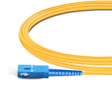 Câble fibre optique SC UPC à SC UPC PVC (OFNR) monomode Simplex OS2 de 7 m (2 pi)