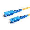 4m (13ft) Simplex OS2 Single Mode SC UPC to SC UPC PVC (OFNR) Fiber Optic Cable