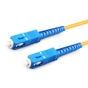 1m (3ft) Simplex OS2 Single Mode SC UPC to SC UPC PVC (OFNR) Fiber Optic Cable