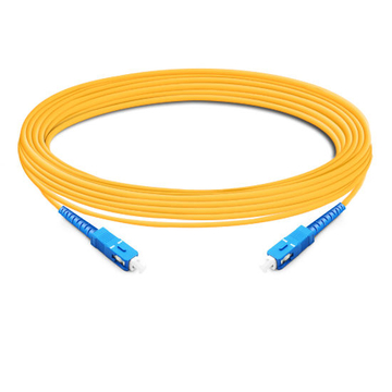 10m (33ft) Simplex OS2 Single Mode SC UPC to SC UPC PVC (OFNR) Fiber Optic Cable
