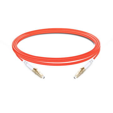 5 m (16 pies) Simplex OM1 Multimodo LC UPC a LC UPC Cable de fibra óptica PVC (OFNR)