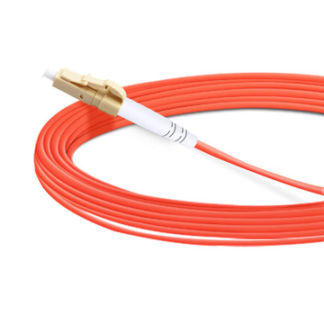 7m (23ft) Simplex OM1 Multimode LC UPC to LC UPC PVC (OFNR) Fiber Optic Cable