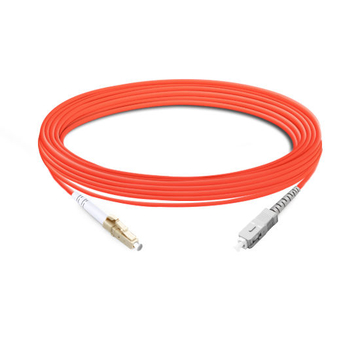 Simplex OM1 62.5/125 LC-SC Multimode Fiber Optic Cable 7m | FiberMall