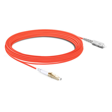 10m (33ft) Simplex OM1 Multimode LC UPC to SC UPC PVC (OFNR) Fiber Optic Cable