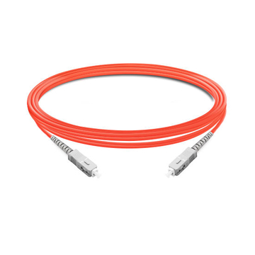 5m (16ft) Simplex OM1 Multimode SC UPC to SC UPC PVC (OFNR) Fiber Optic Cable